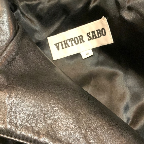 🇨🇦Viktor Sabo Genuine Leather Jacket Made in Canada 🇨🇦 - Picture 4 of 7